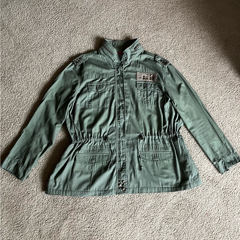 Pure Energy - Olive Studded jacket